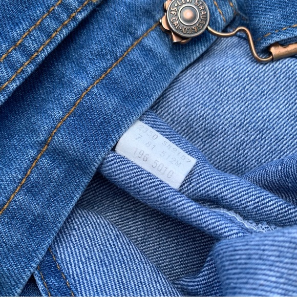 Vintage 70s Kids Levis Jean Overalls - Picture 7 of 13